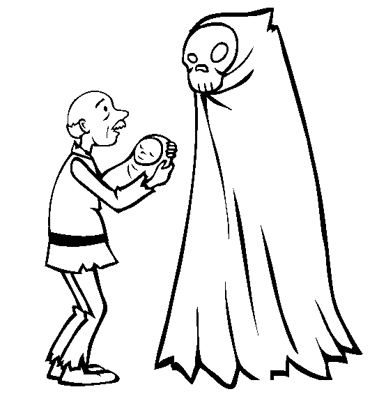 Free Godfather Death Coloring Pages